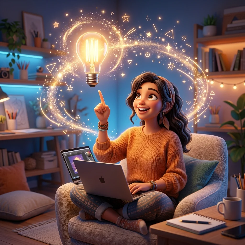 Creative Idea 3D Animator Character