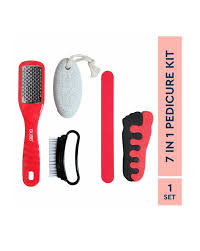 GUBB Pedicure Kit 7 in 1 - Nail Clipper, Pumice Stone, Nail Buffer, Nail Brush, Foot Rasp, Toe Spacer - Professional Foot Care Set for Home Pedicures - Essential Nail and Foot Tools from the GUBB Store for a Complete and Relaxing Pedicure Experience Gubb 