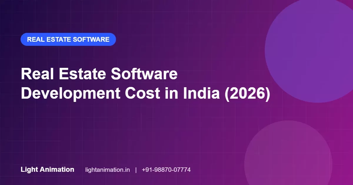 Real Estate Software Development Cost in India (2026)