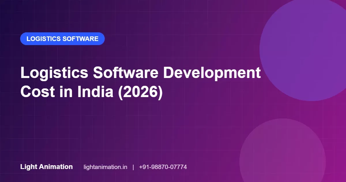 Logistics Software Development Cost in India (2026)