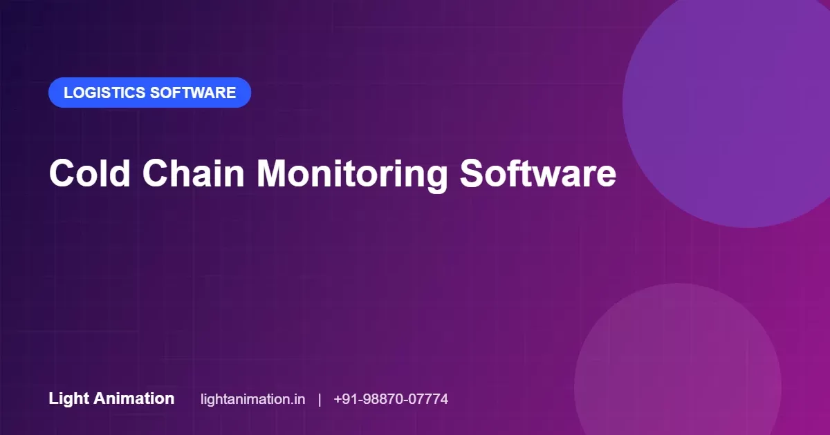 Cold Chain Monitoring Software: IoT Temperature Tracking for Pharma, Dairy and Food