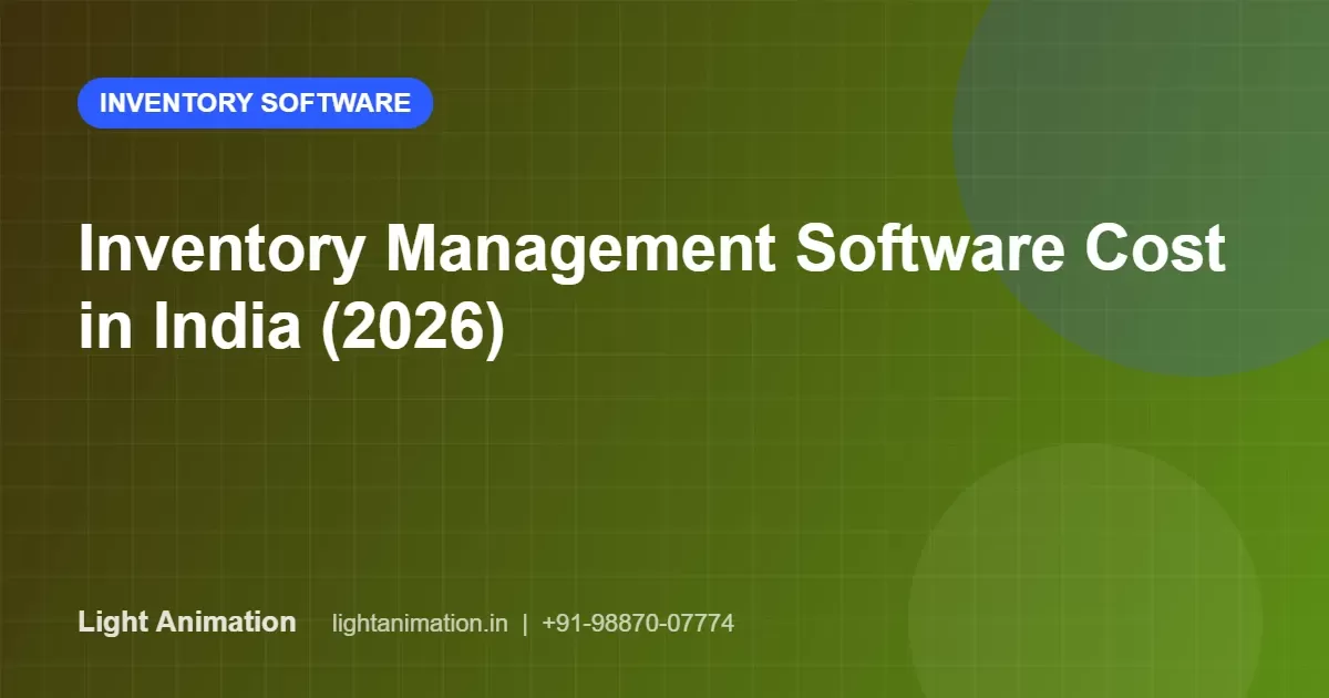 Inventory Management Software Cost in India (2026) Inventory Management Software Cost in India (2026)