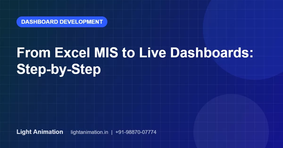 Simple Kpi Graphica Excel MIS to Live Dashboards: Migration Guide