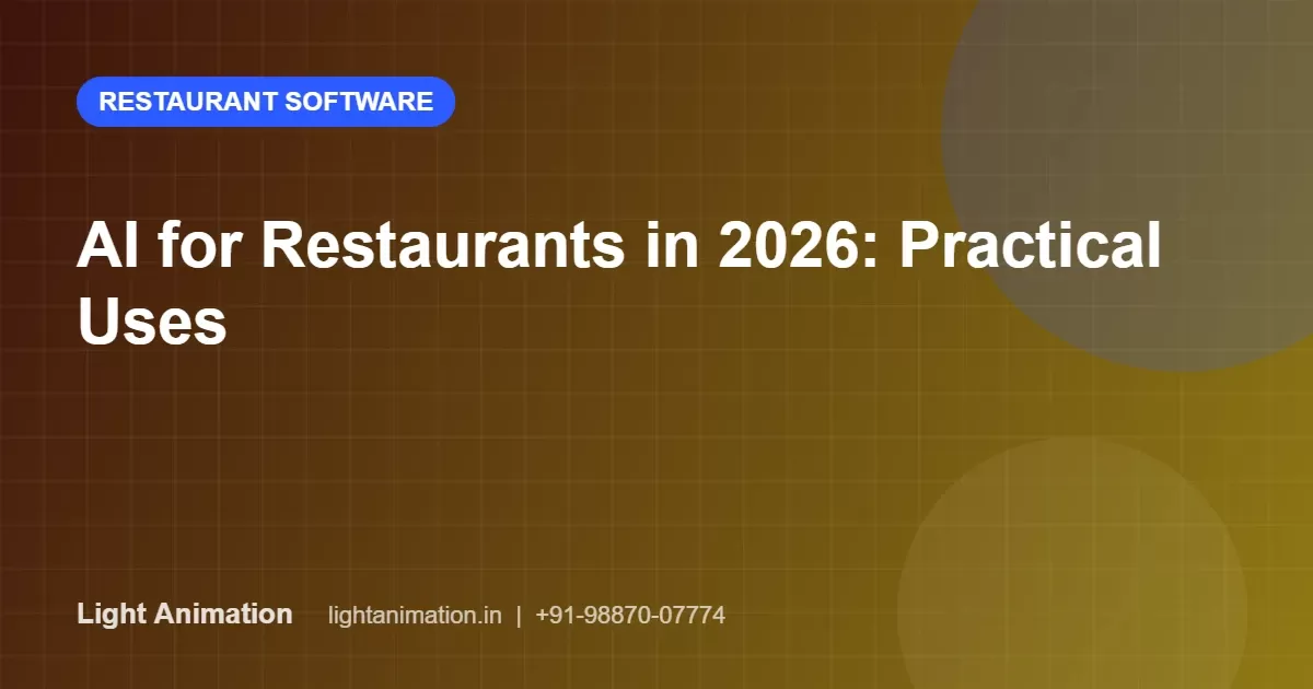 AI for Restaurants in 2026: Demand Forecasting, Dynamic Menus and Smart Marketing
