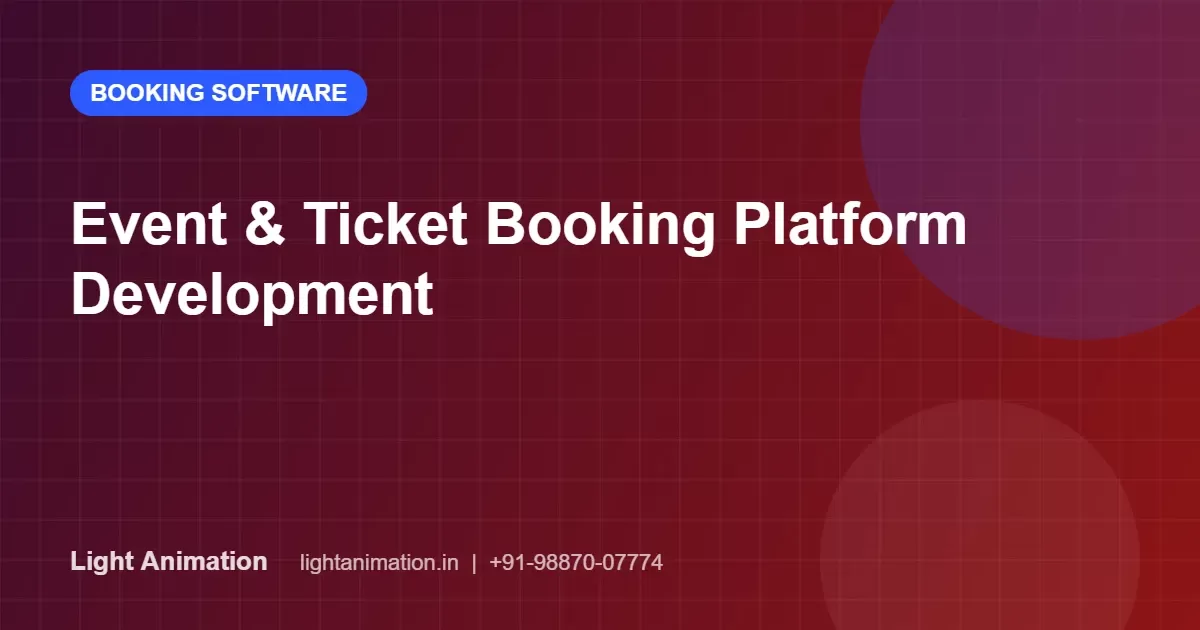Event and Ticket Booking Platform Development: Features and Cost